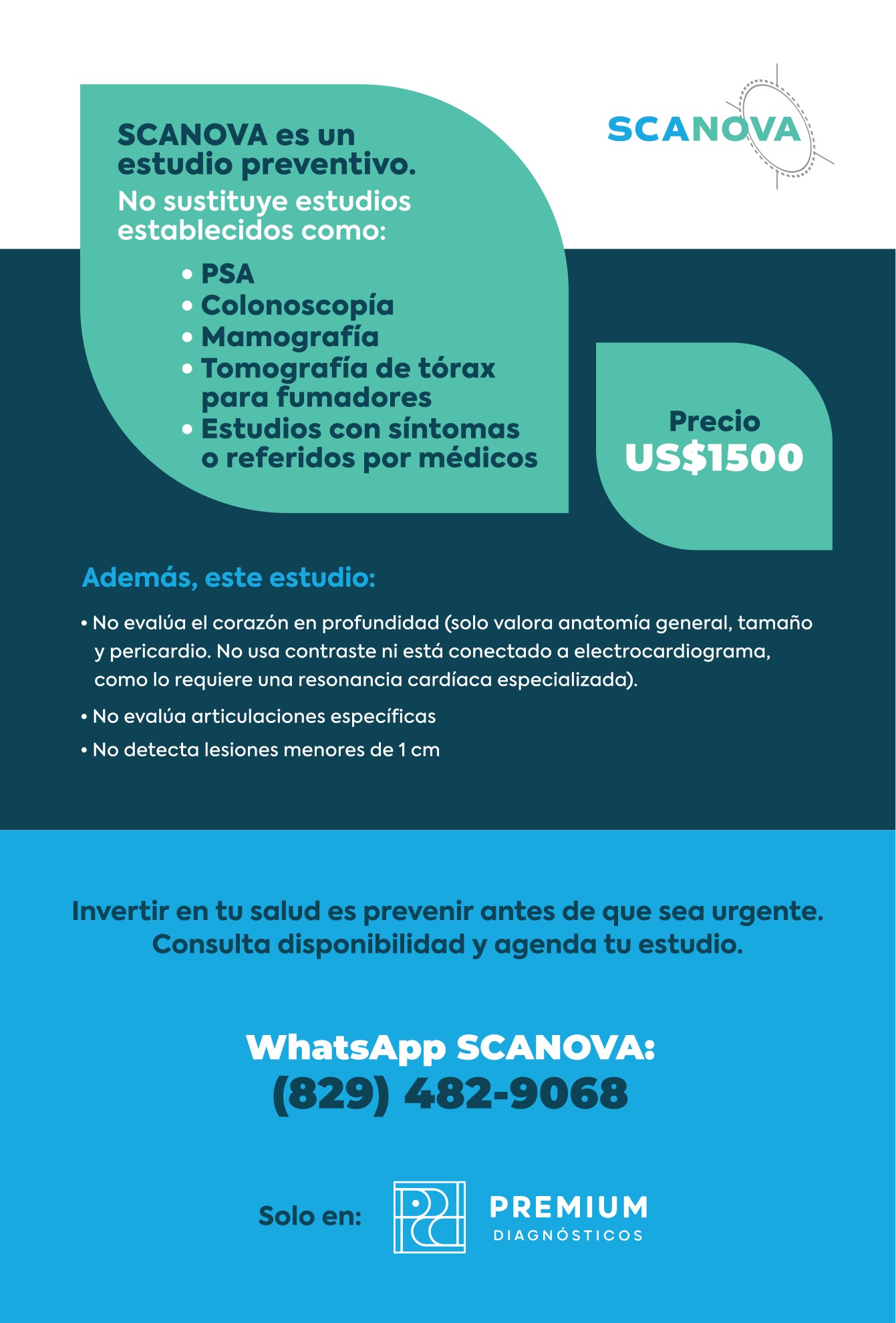 SCANOVA: información del estudio, precio y contacto